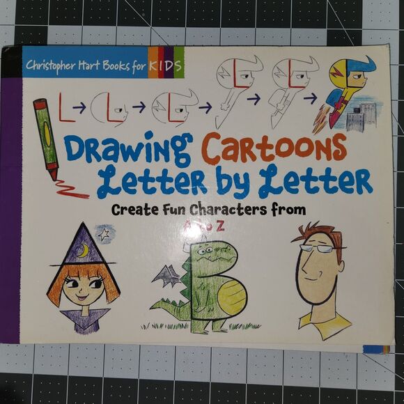 Christopher Hart Books for Kids-Drawing Cartoon from Shapes, Letters & Numbers - Picture 10 of 16